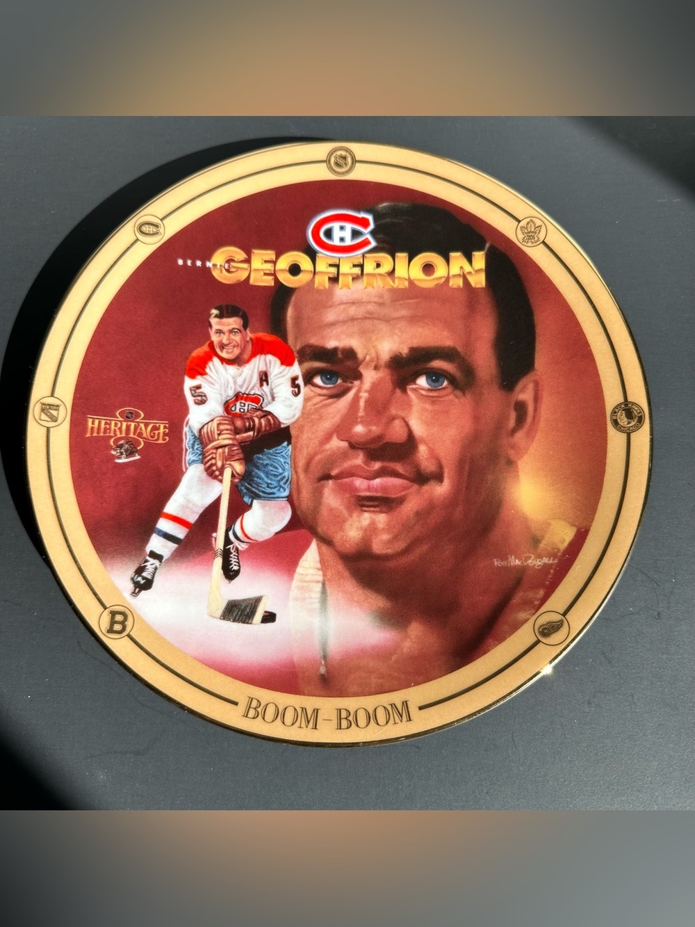 Legends of Hockey’s Golden Era 1995 Collector Plate by Rob MacDougall